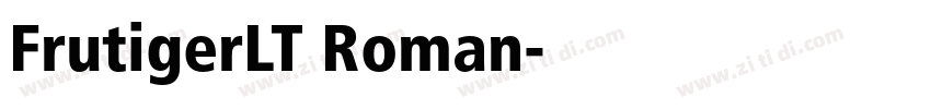 FrutigerLT Roman字体转换